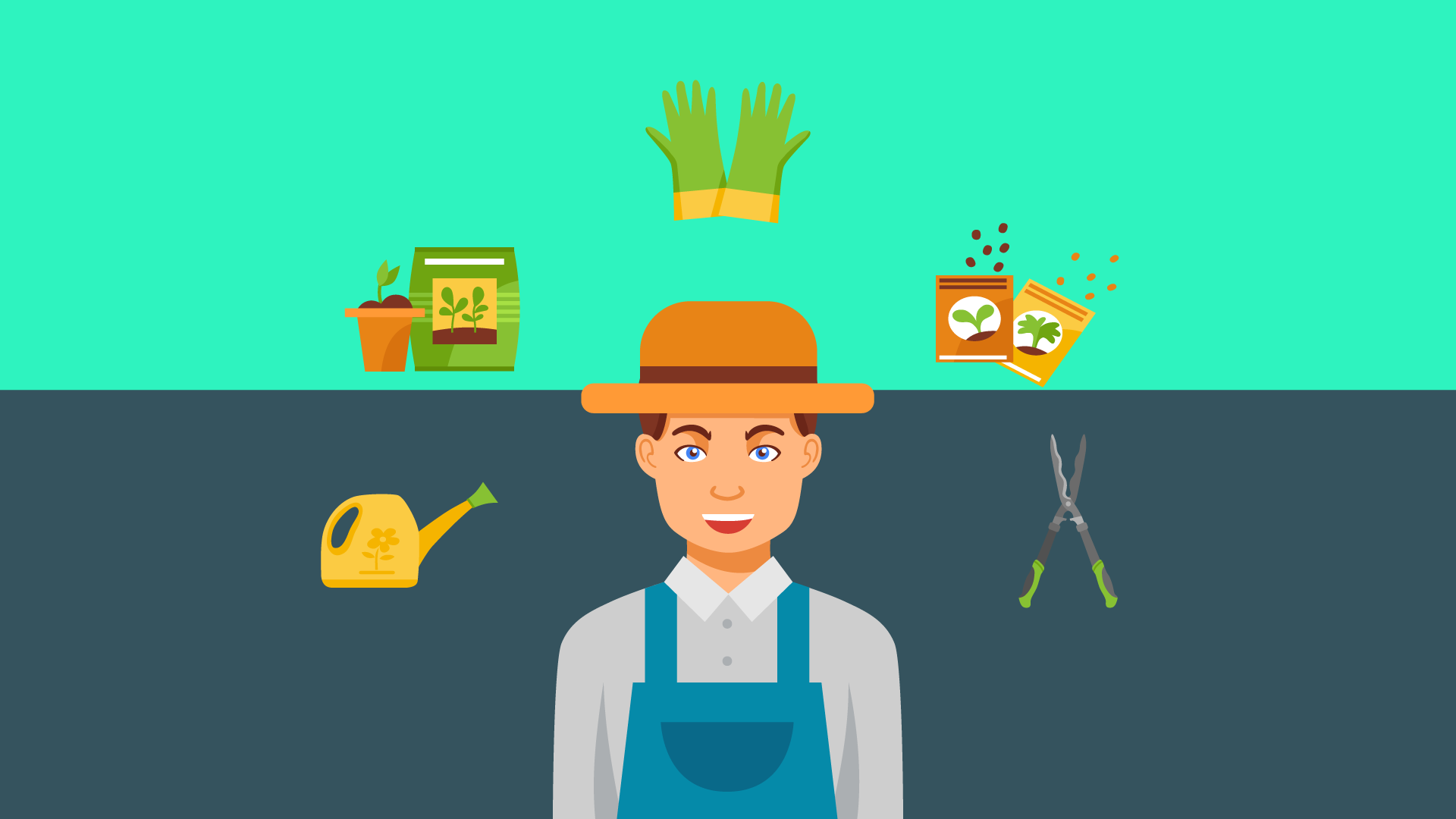 Gardener considering different ways he can make money from a gardening side hustle